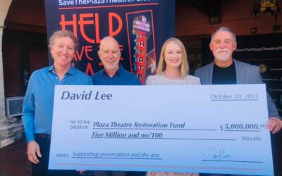Historic Plaza Theatre in Downtown Palm Springs Receives Significant Donation in Support of Preservation and the Arts