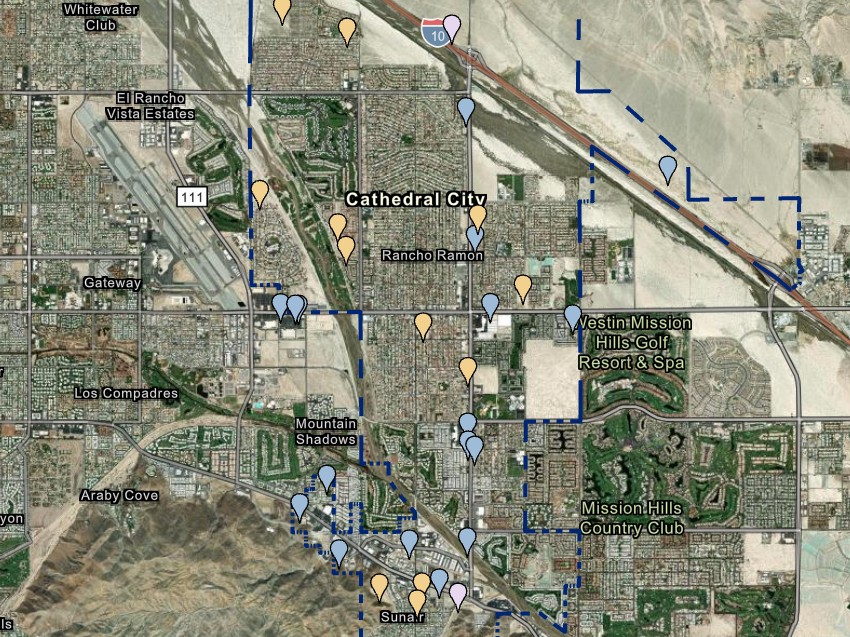 It's an active development pipeline in Cathedral City.