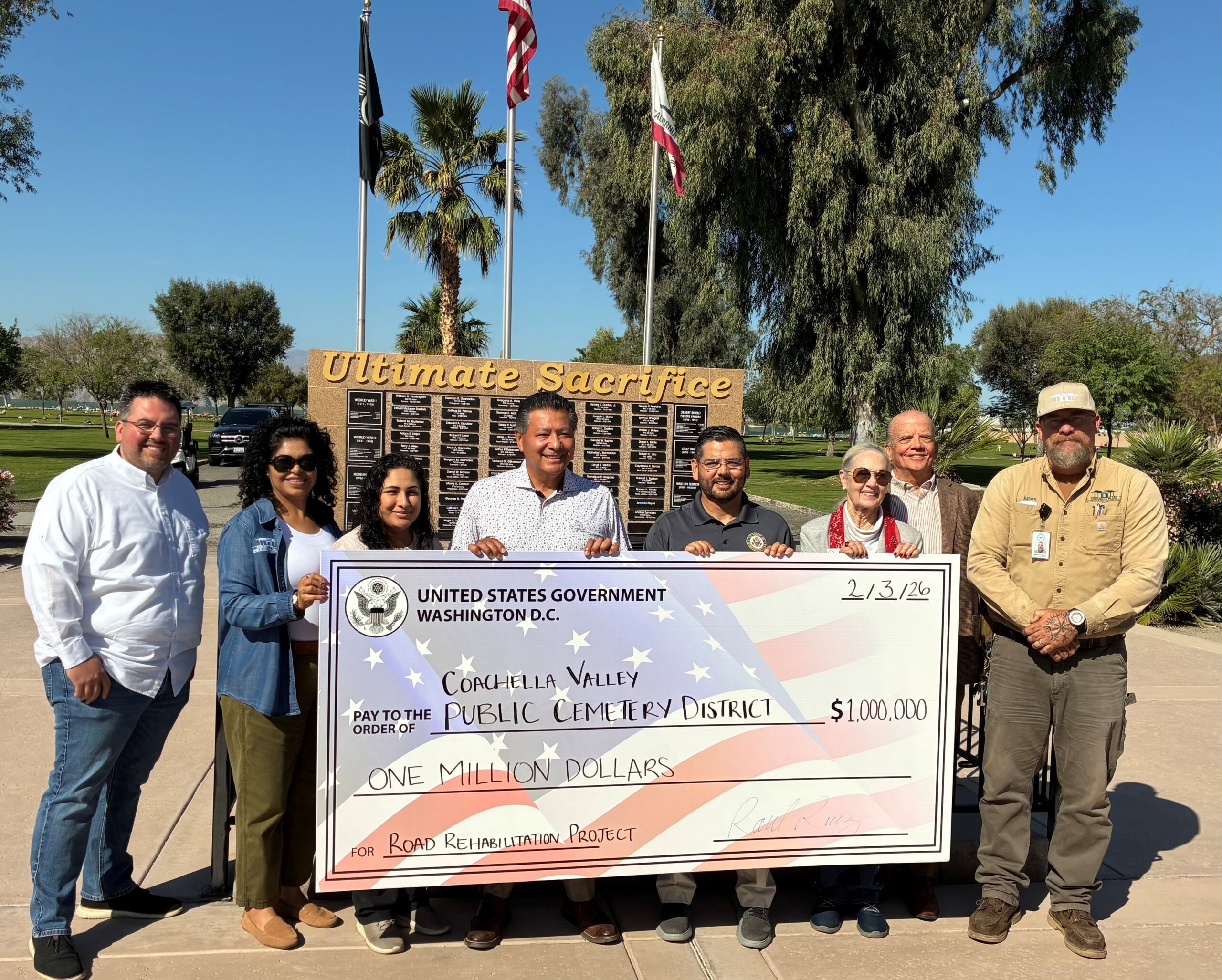 $1 Federal Grant for Coachella Valley Public Cemetery District