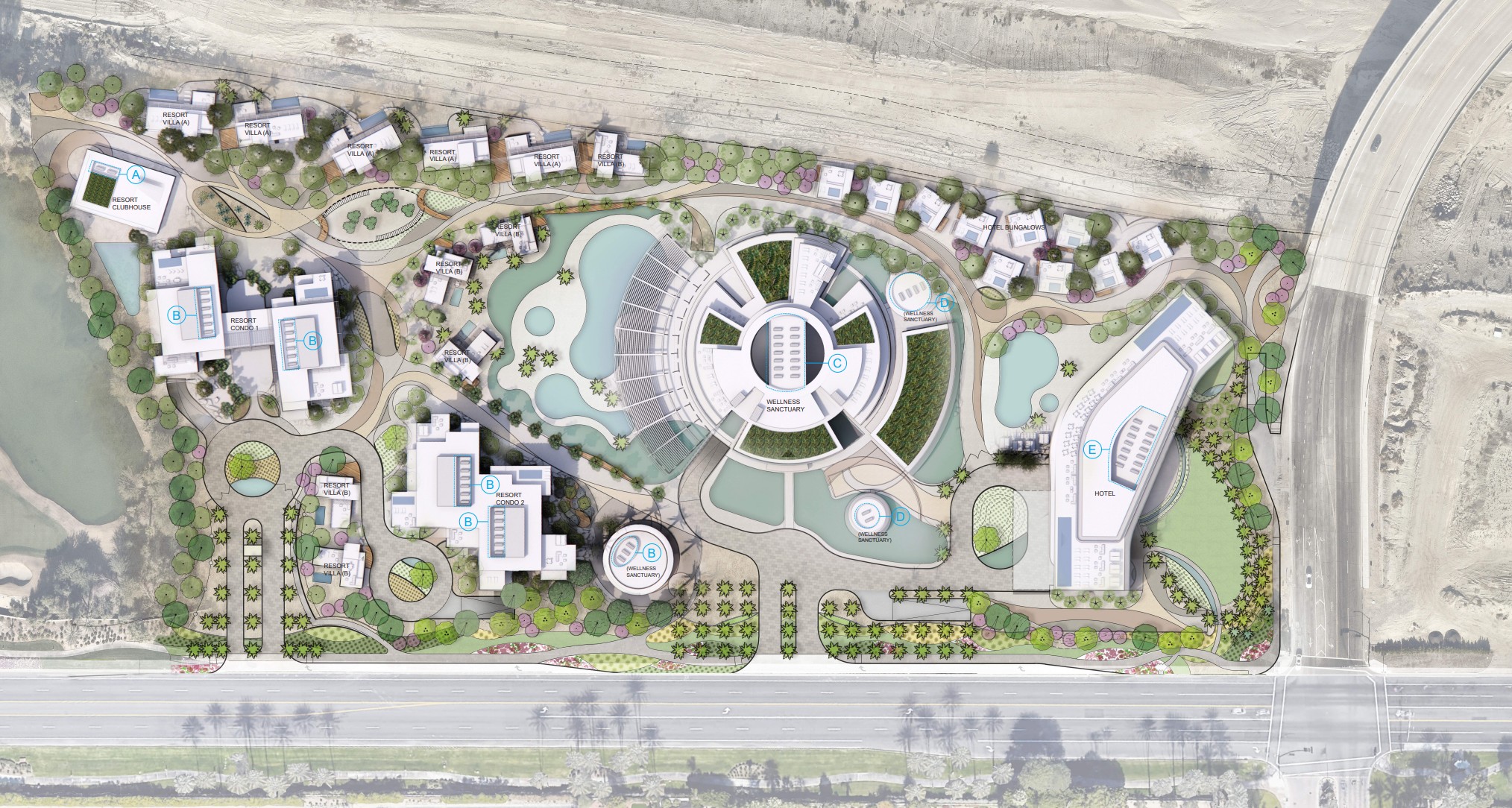 Indian Wells - Cocun Wellness Resort Project - site plan image
