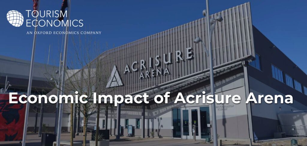 Tourism Economics - Acrisure Arena economic impact report cover image