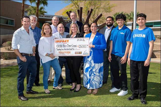 Berger Foundation Grant - photo at CSUSB Palm Desert Campus