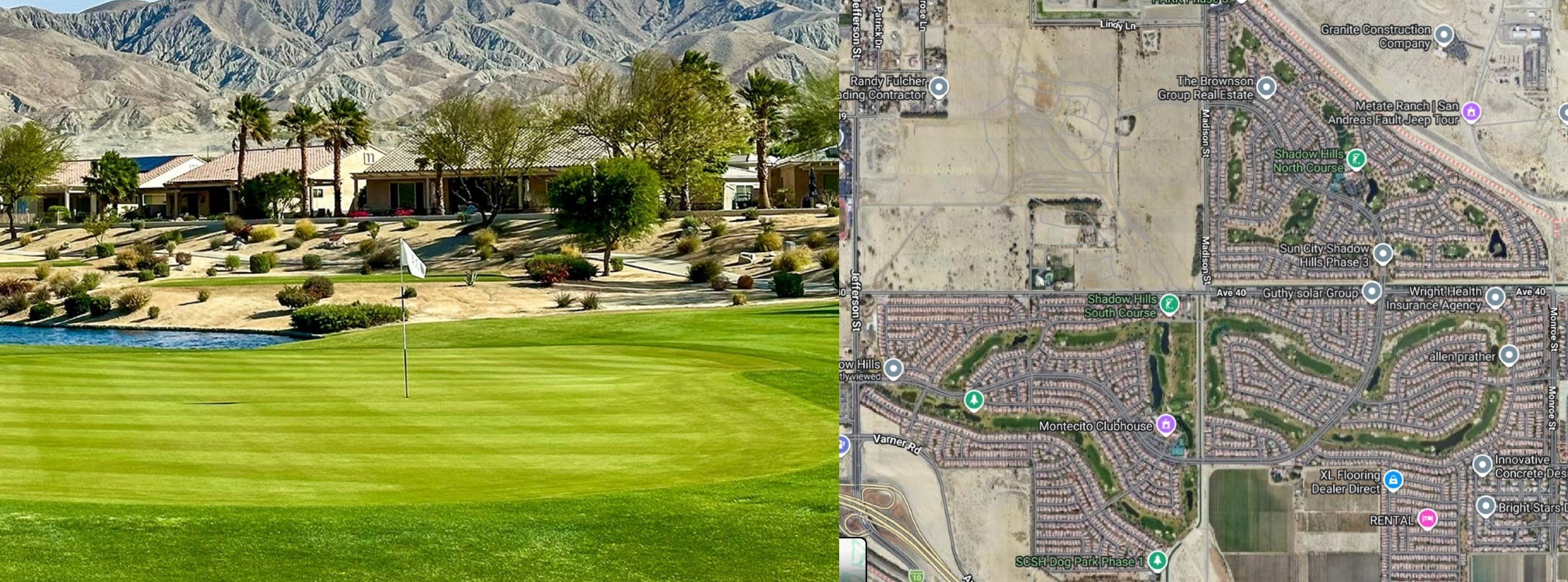 Indio Planning Commission Slows Oasis Project, But Leaves Path Open For Revised Plan 1 Indio Planning Commission - aerial image of Del Webb Shadow Hills