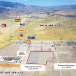 DHS Warehouse - Snider site Desert Hot Springs - aerial image of land for Snider warehouse