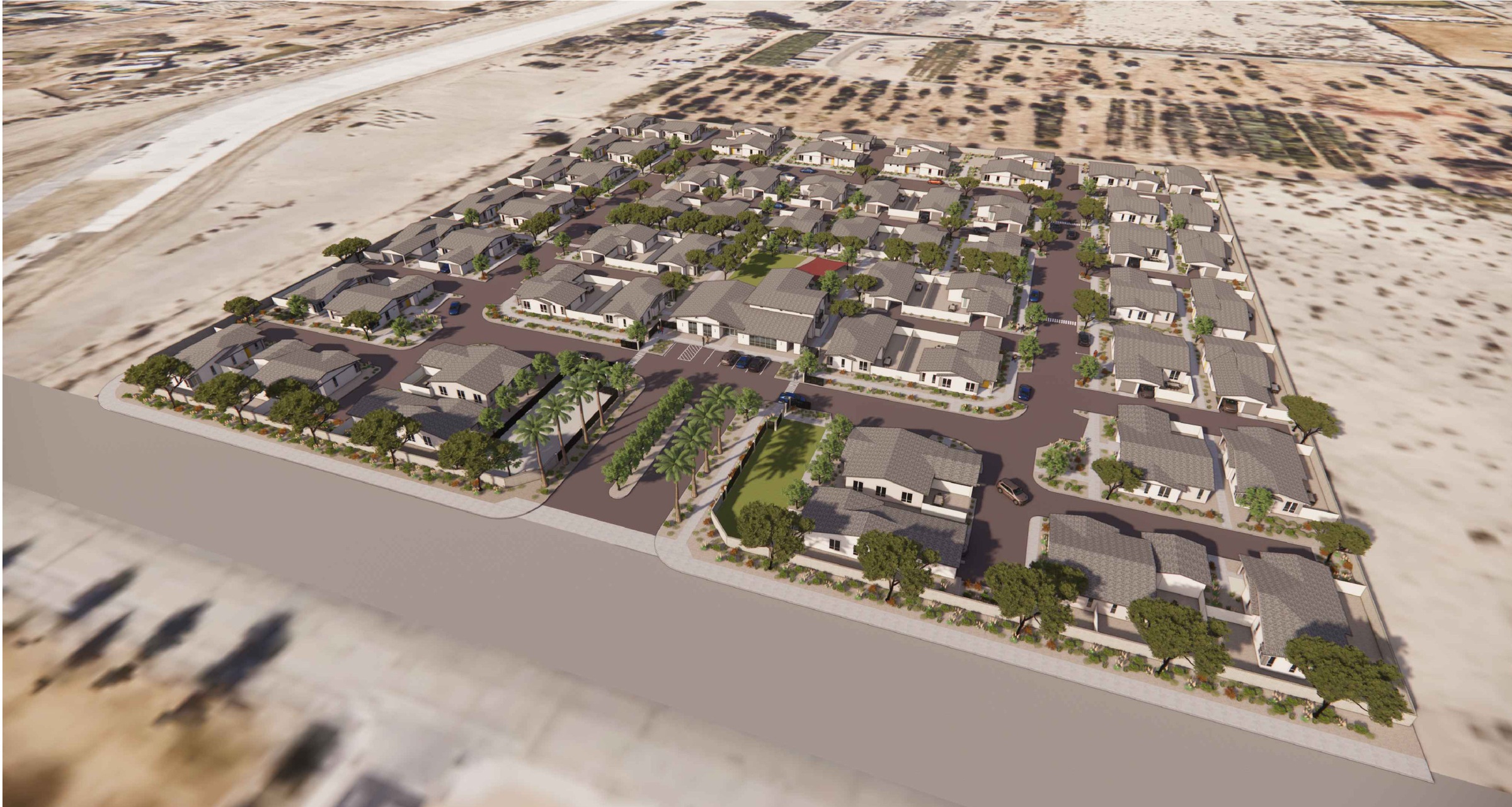 Indio - Roadrunner Flats aerial rendering image