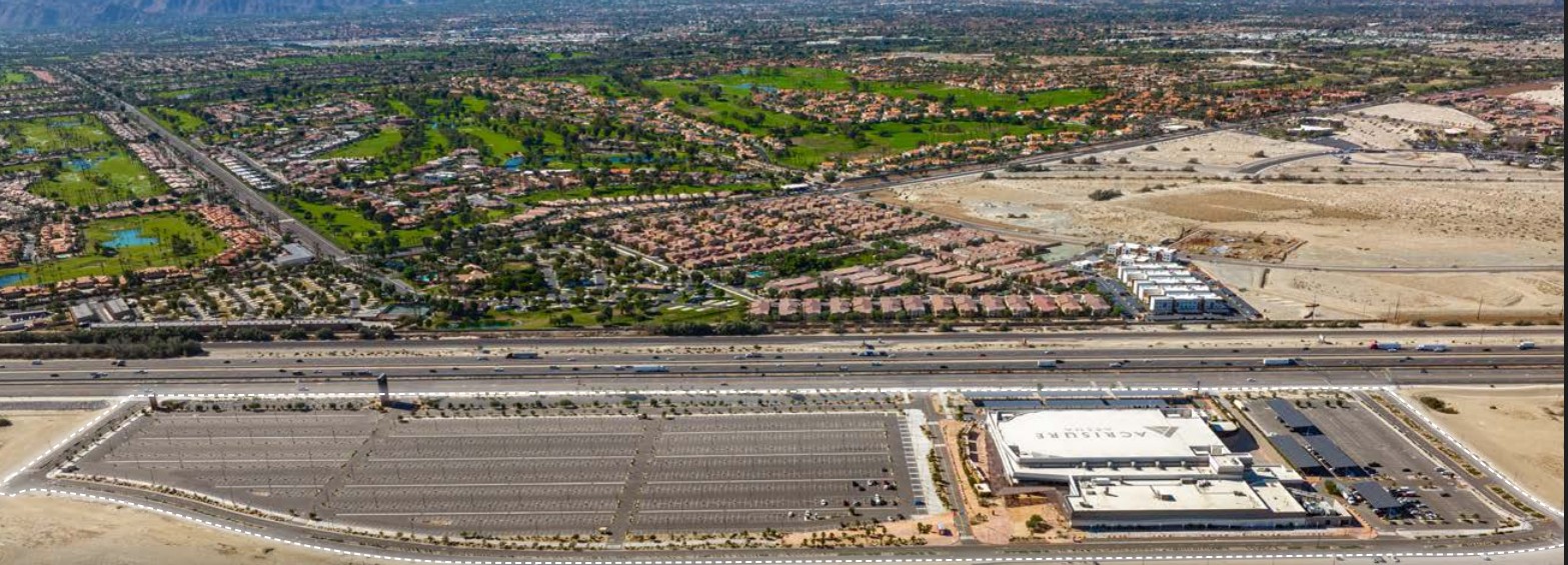 Acrisure Arena - land lease aerial image.