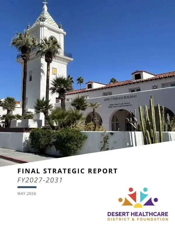 Desert Healthcare Cover Desert Healthcare Report Cover