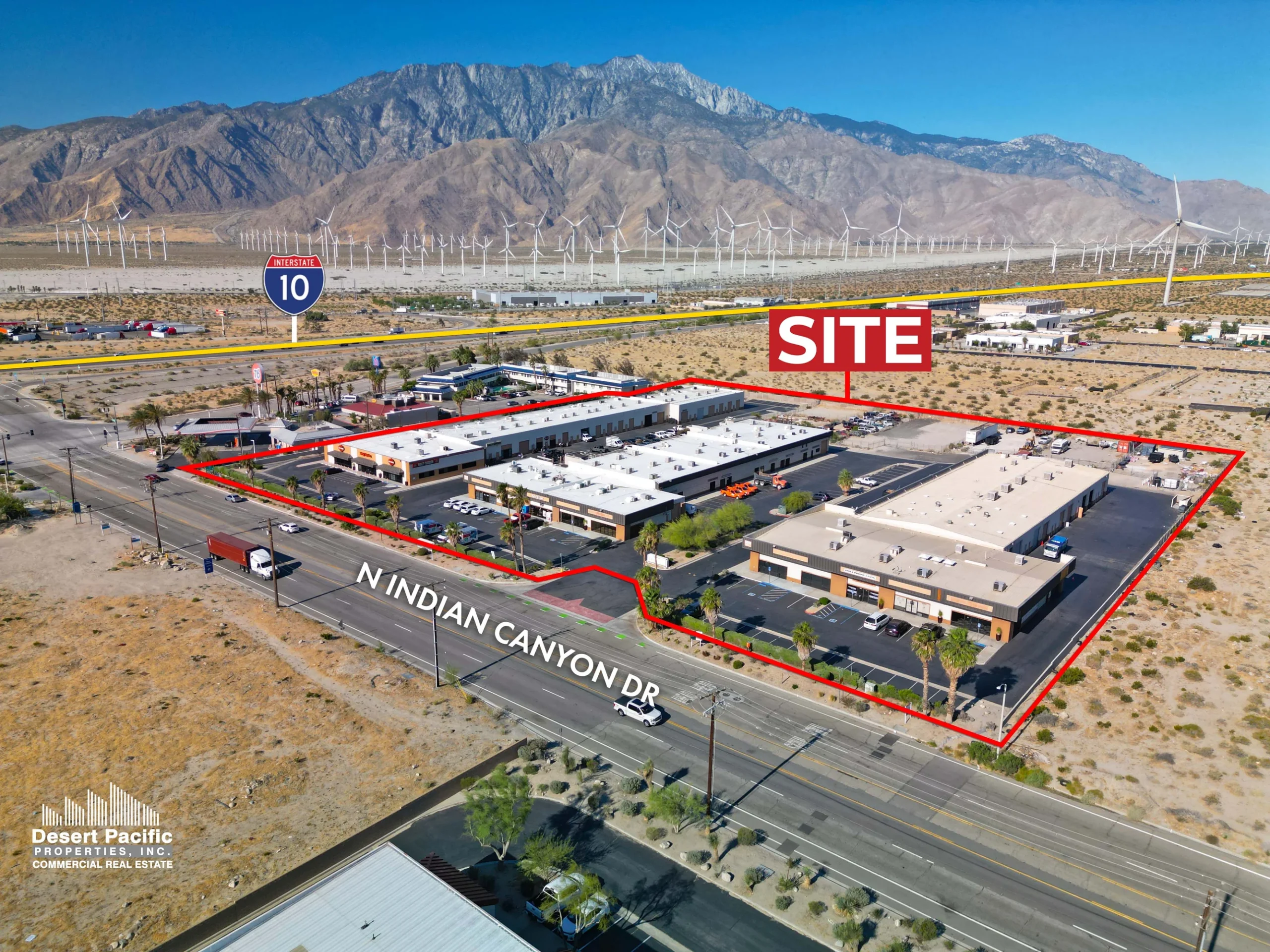 What's For Sale - N. Palm Springs - Aerial image