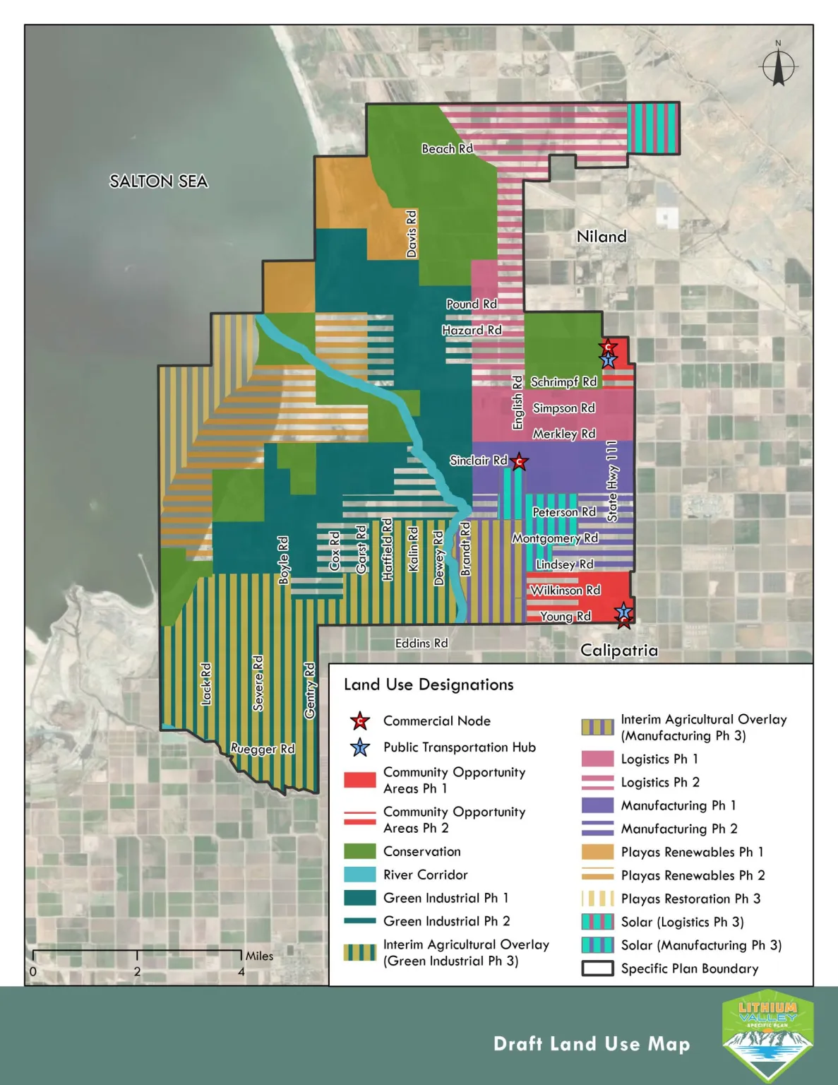 Lithium Valley map and uses