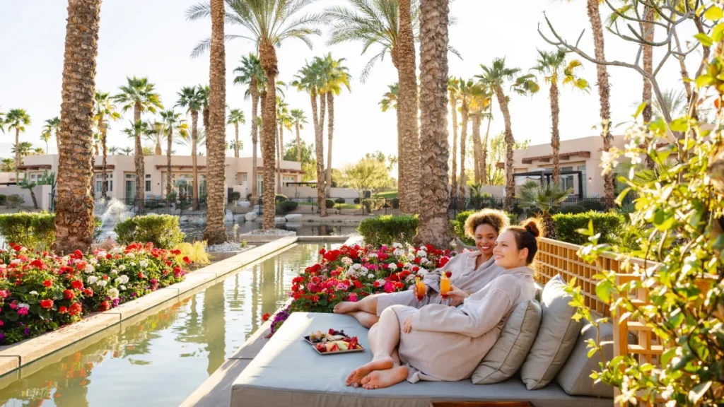 Spa Month - photo of women enjoying a spa pool area