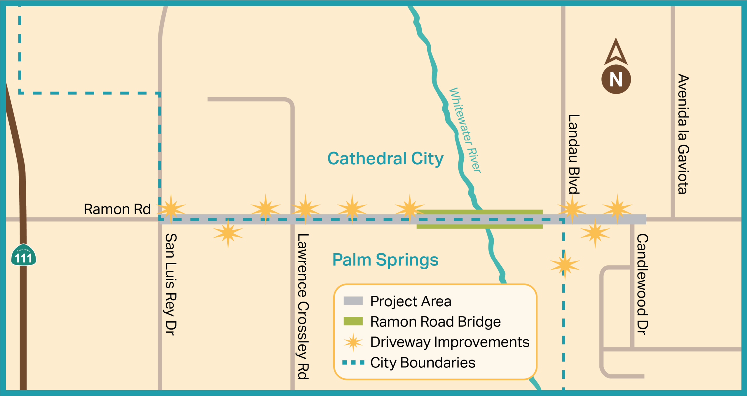 Ramon Road Bridge - map